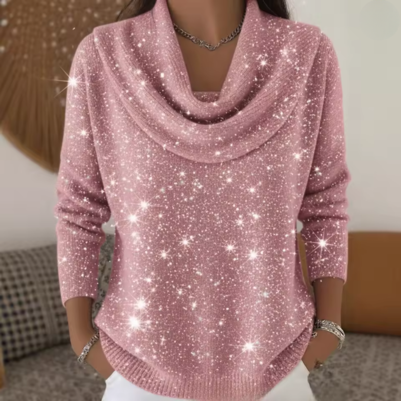 Lana | Elegantný sveter s trblietavými detailmi