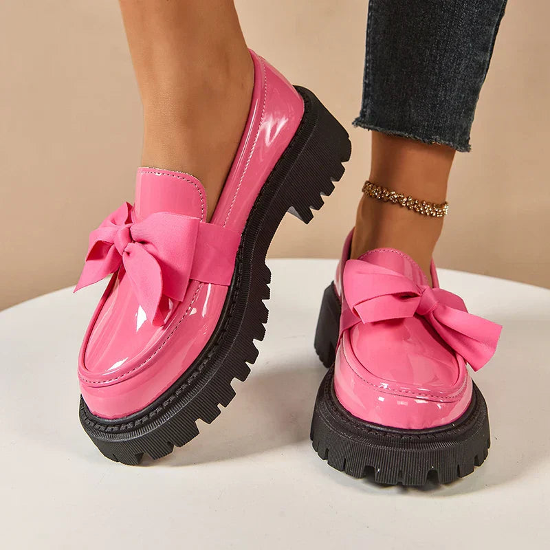 Valentina | Chunky loafers s mašľou